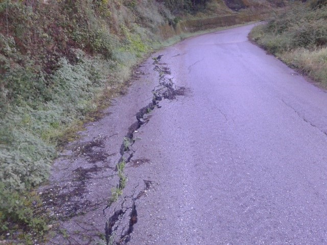 Work on more of the broken road in Pentati today