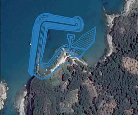 Design for the Tourist Boat Shelter of Pendati in the Meliteieis Municipality of Corfu